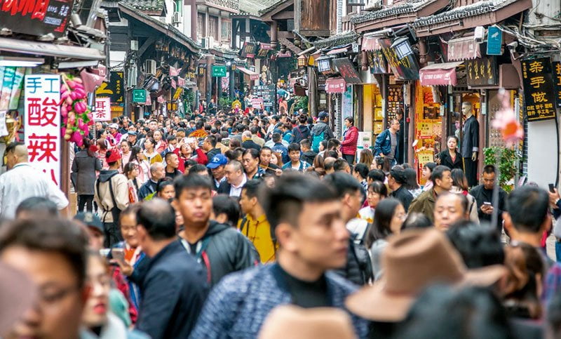 La población china sigue cayendo