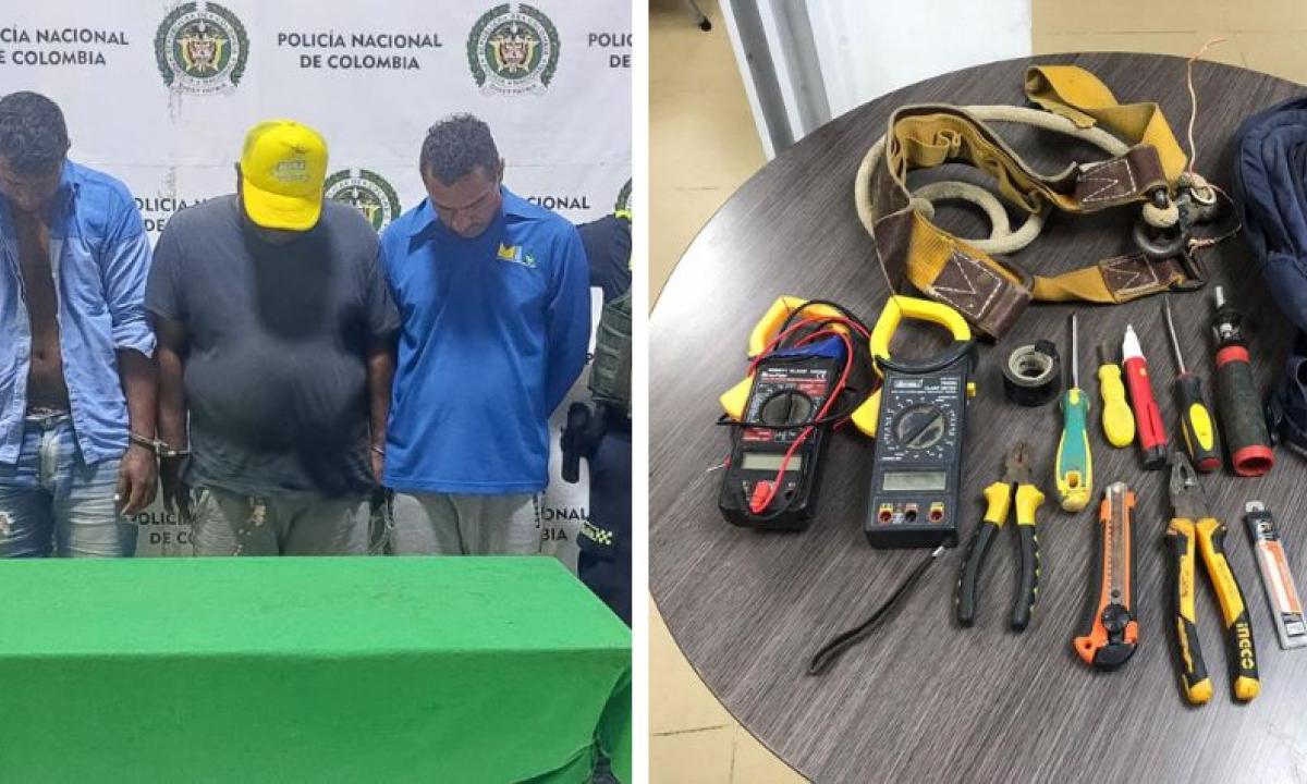 Capturados pandilleros en Barranquilla que robaban energía