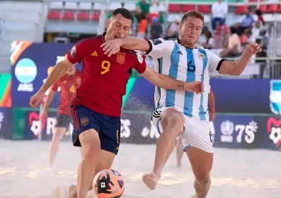 Copa Mundial Fútbol Playa: Argentina sorprende a España con remontada