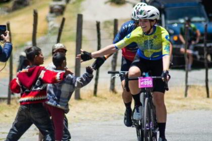 Amanda Dudamel, Miss Venezuela 2021, debutó en su carrera de ciclismo