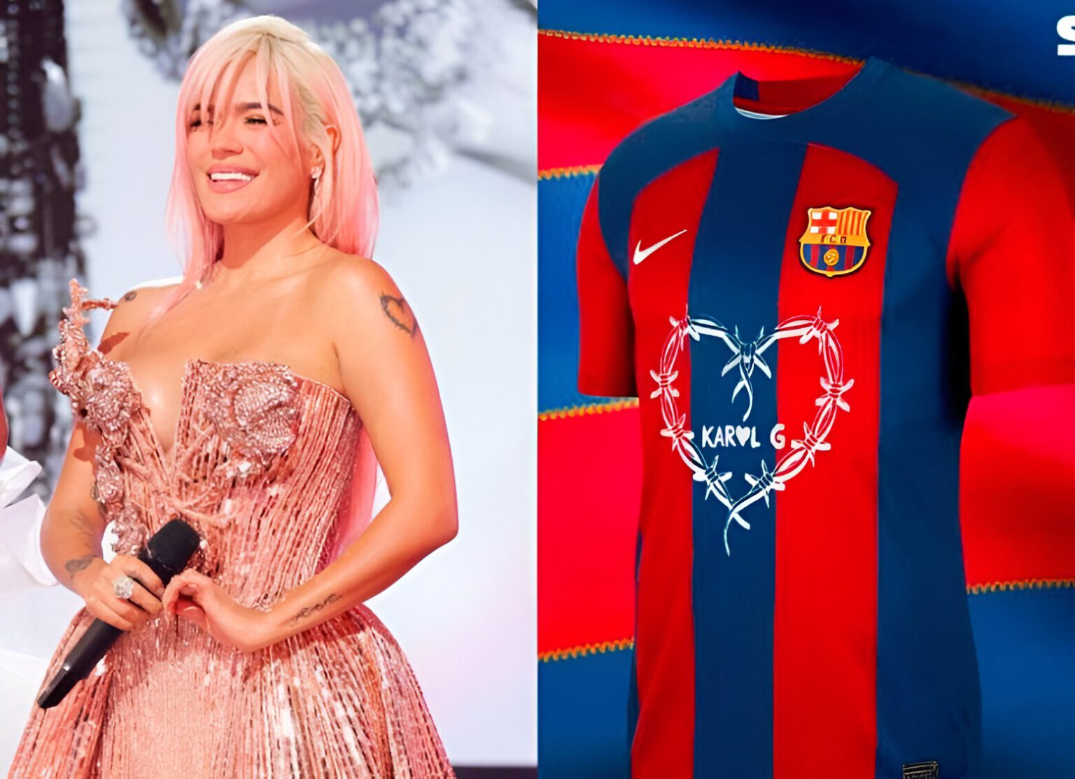FC Barcelona presenta su nueva camiseta en colaboración con Karol G FC Barcelona presenta su nueva camiseta en colaboración con Karol G