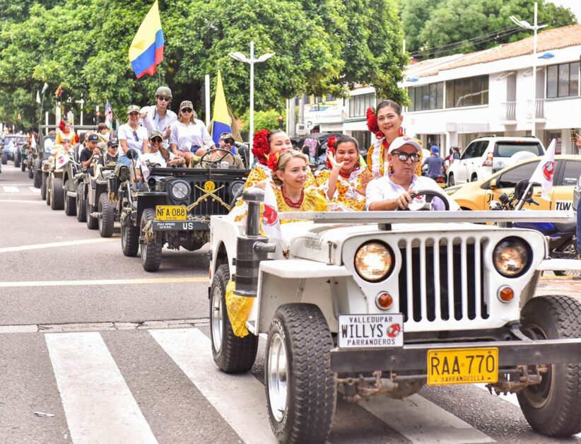 Desfile de Jeep Willys parranderos regresa a Valledupar por el Festival de la Leyenda Vallenata