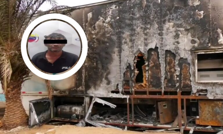 Capturan a presunto responsable del incendio en el Oncológico Génesis Petit
