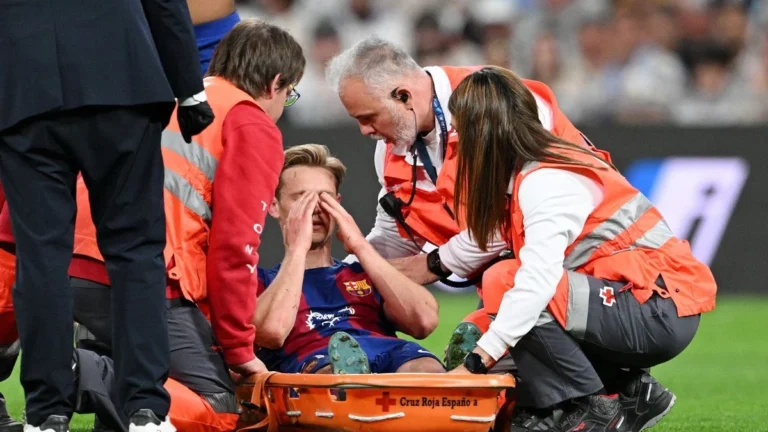 Frenkie de Jong estará de baja tras lesión en El Clásico