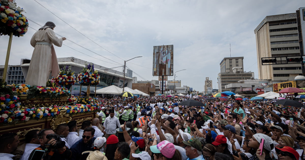 Así se vivió la Procesión de la Divina Misericordia en Venezuela