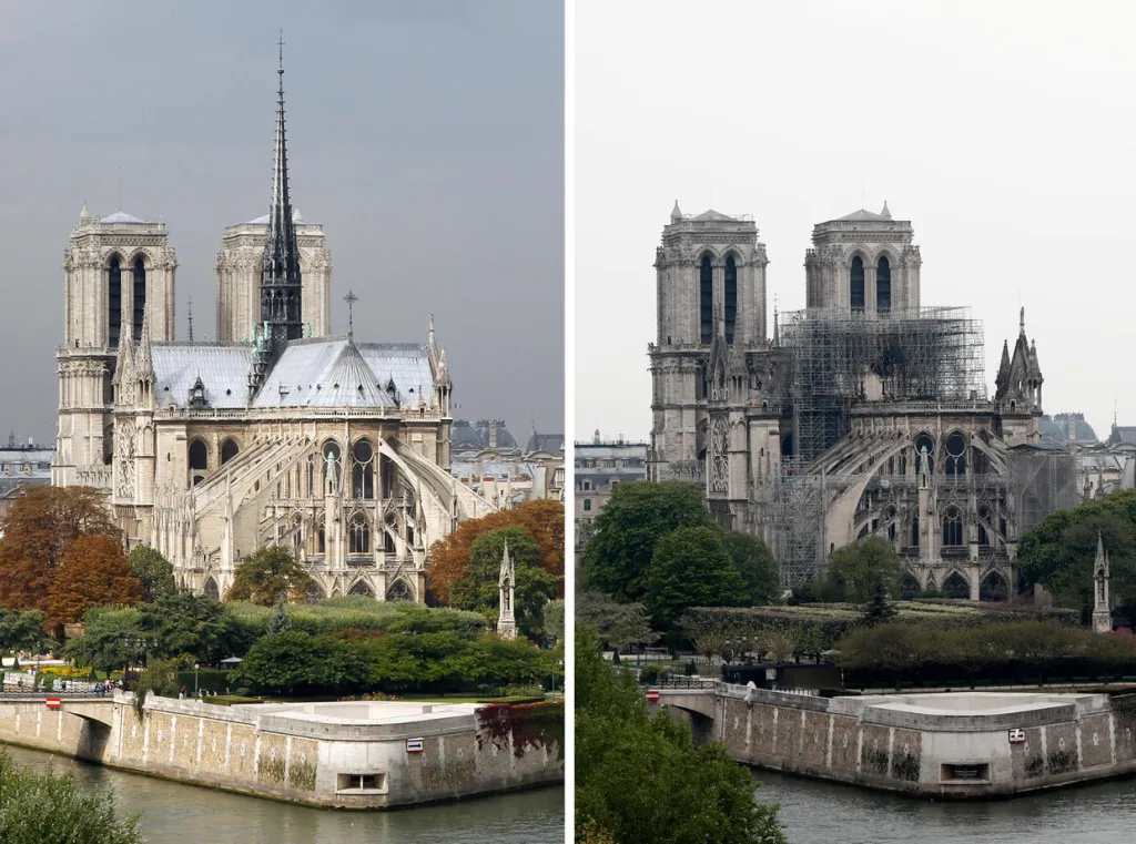 Cinco años del incendio que consumió la catedral Notre Dame de París Cinco años del incendio que consumió la catedral Notre Dame de París