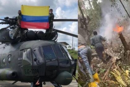 Nueve militares murieron en accidente de helicóptero del ejército de Colombia