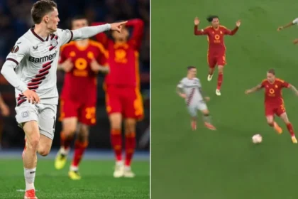 Bayer Leverkusen venció a Roma 0-2 en la Europa League