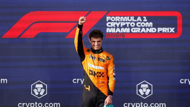 Lando Norris logró su primera victoria en la F1 en el Gran Premio de Miami