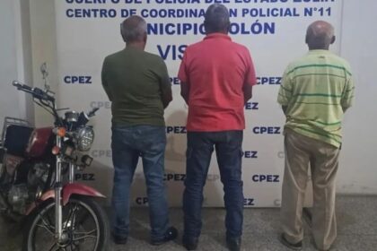 Tres sexagenarios detenidos por abuso sexual a una menor en Zulia