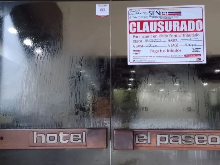 Seniat clausuró Hotel El Paseo en Maracaibo tras visita de María Corina Machado