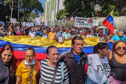 Trabajadores venezolanos se movilizaron exigiendo salarios dignos