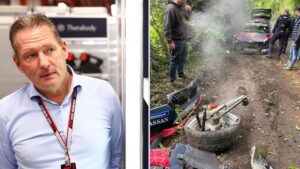 Padre de Max Verstappen sufre accidente en el Rally de Ypres
