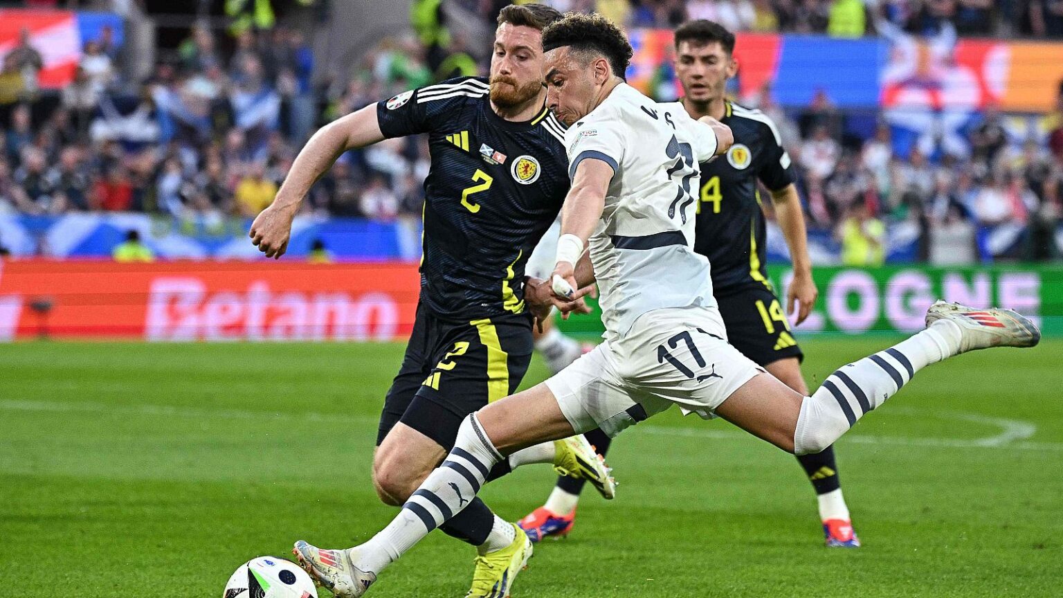 Suiza y Escocia empatan 1-1 en la Eurocopa Suiza y Escocia empatan 1-1 en la Eurocopa