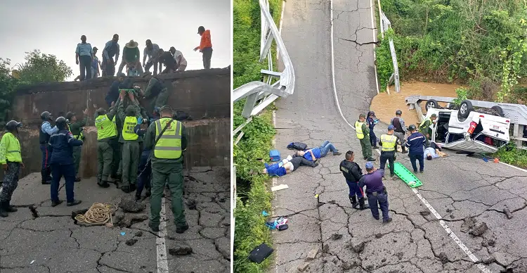 Tragedia en la carretera Falcón-Zulia: Un fallecido luego del desplome de un puente