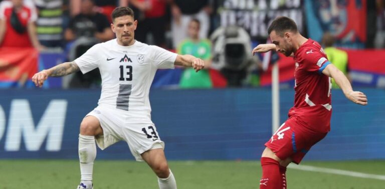 Serbia empata frente a Eslovenia en el ultimo minuto