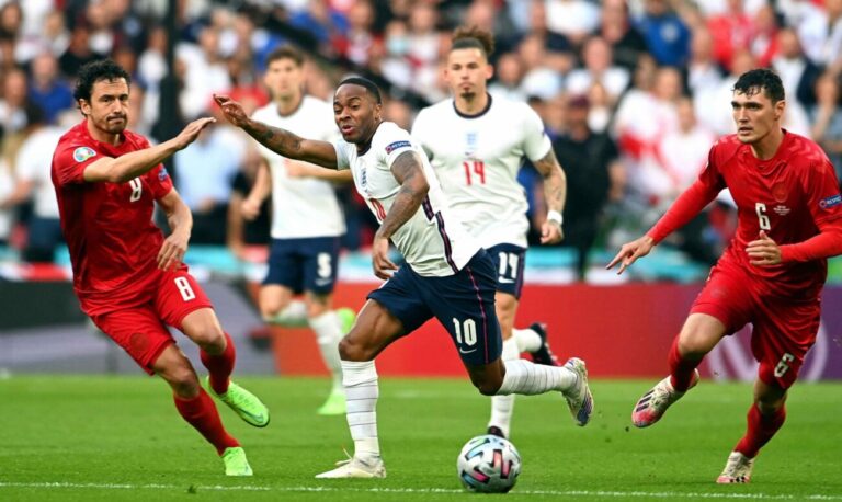Dinamarca e Inglaterra empataron 1 a 1 en Frankfurt