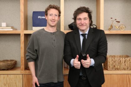 Milei se reúne con Mark Zuckerberg, para cerrar su gira en EE.UU.