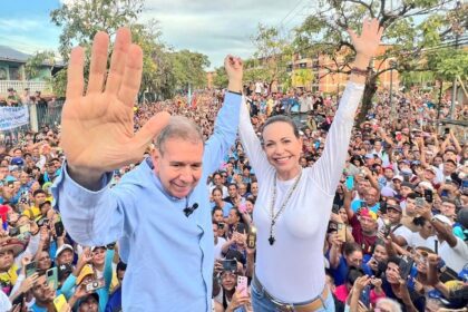 Liberan a cuatro personas que trabajaban en mitín de Edmundo González y María Corina Machado