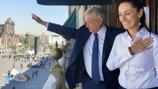 AMLO recibe a Claudia Sheinbaum tras su victoria electoral