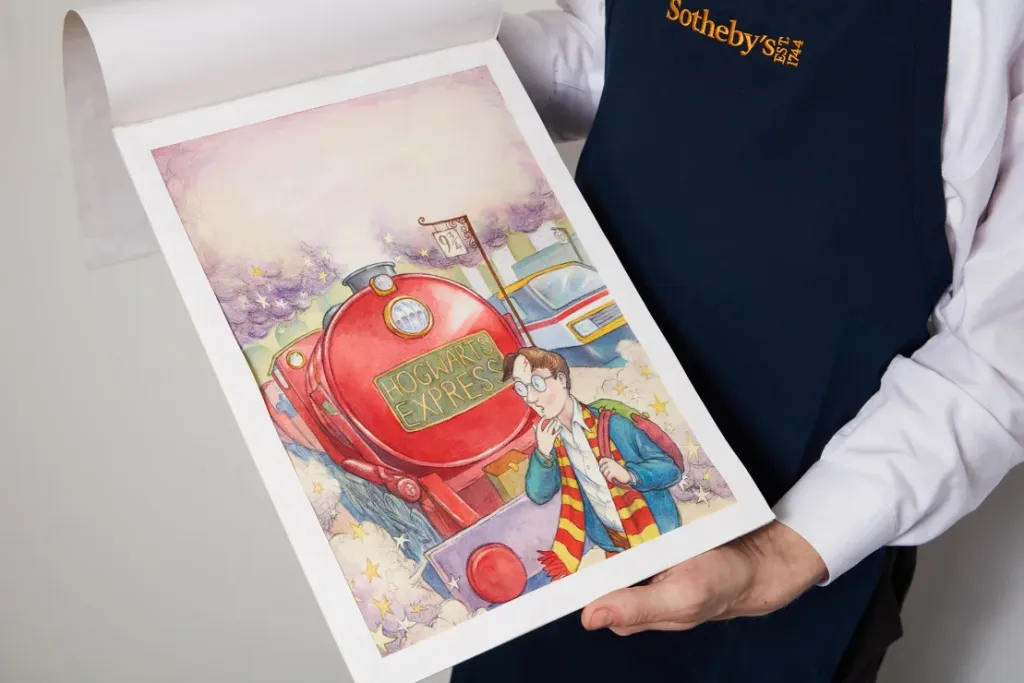 Subastan portada original de Harry Potter por $ 1.9 millones Subastan portada original de Harry Potter por $ 1.9 millones