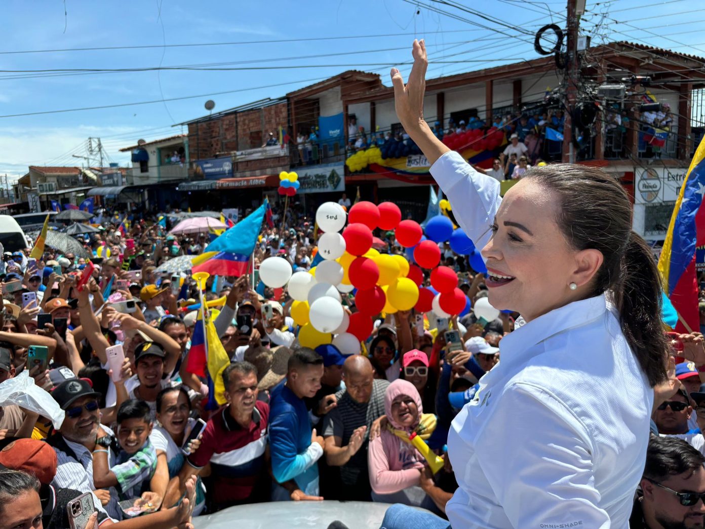 María Corina Machado llega a Táchira a pesar de las amenazas