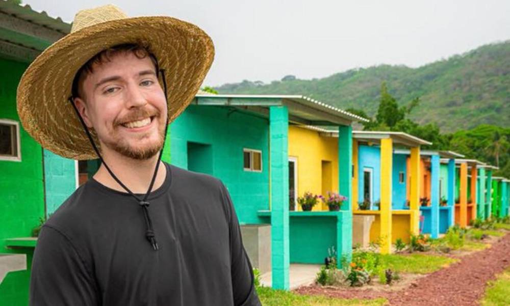 'MrBeast' anunció construcción de casas gratis en El Salvador