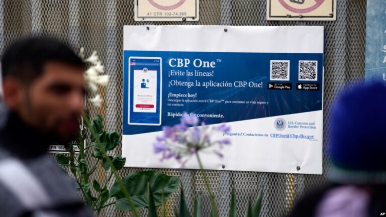 Estados Unidos mantiene límite de citas diarias en CBP One