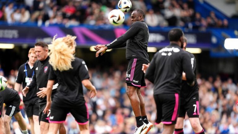 Usain Bolt, lesionado en partido de fútbol