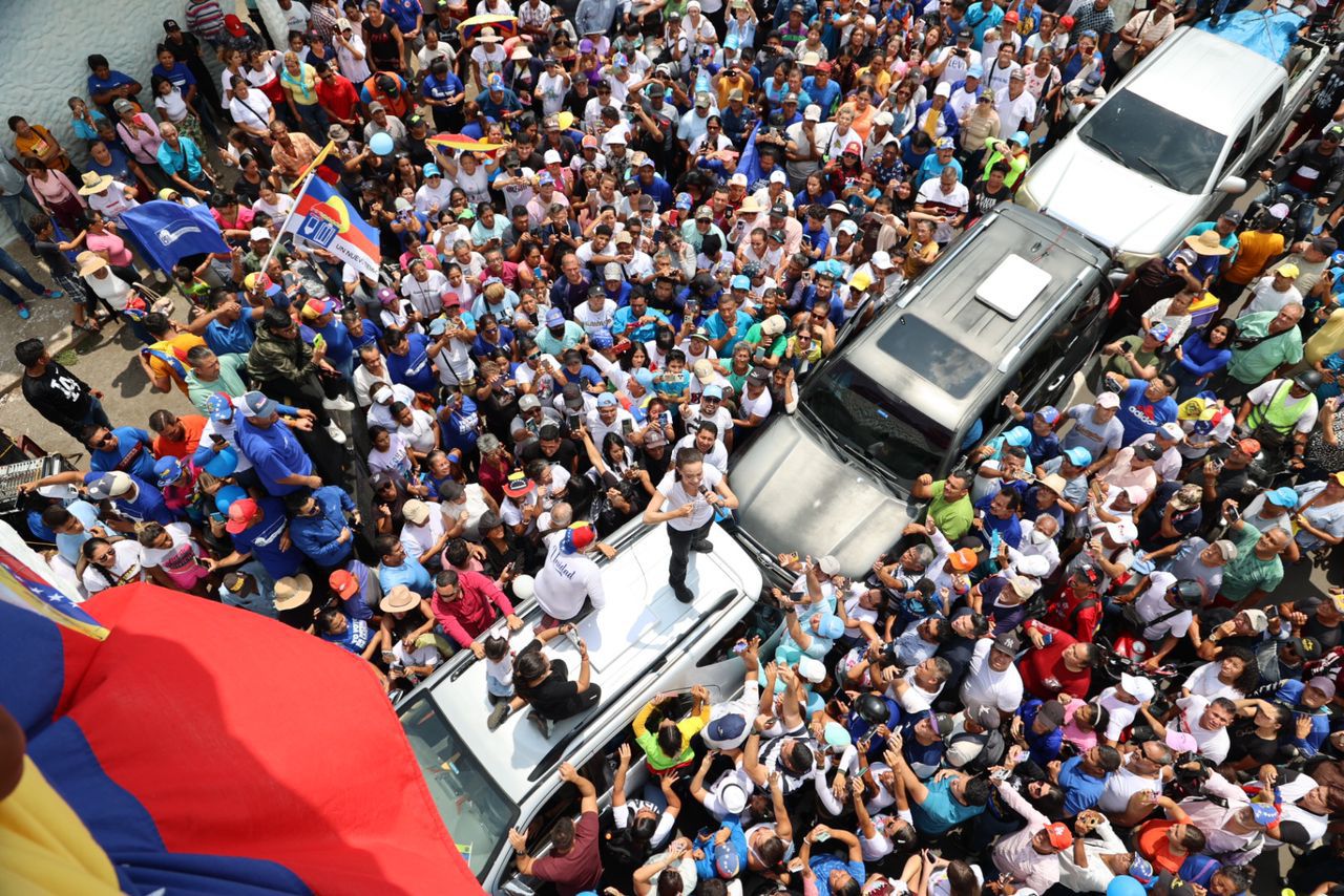 María Corina Machado visitó Puerto Píritu este 8 de junio