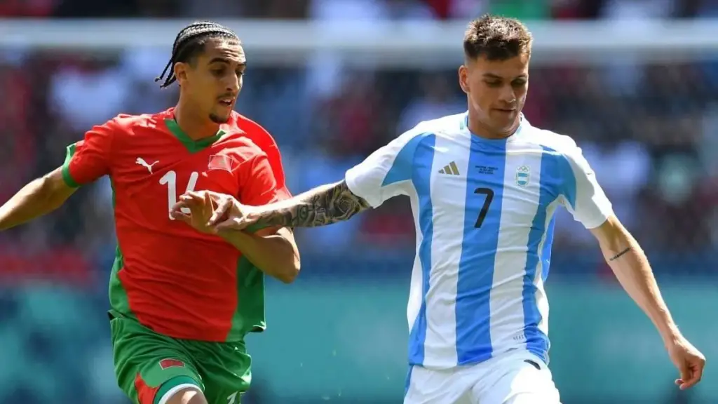 Argentina Sub 23 rescata un punto ante Marruecos en su debut olímpico