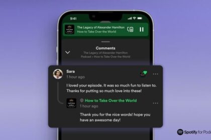 Spotify permitirá publicar comentarios en los podcast