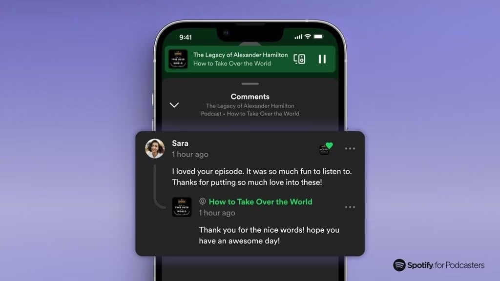 Spotify permitirá publicar comentarios en los podcast Spotify permitirá publicar comentarios en los podcast