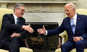 Keir Starmer defiende a Biden ante críticas: “Está en buena forma”