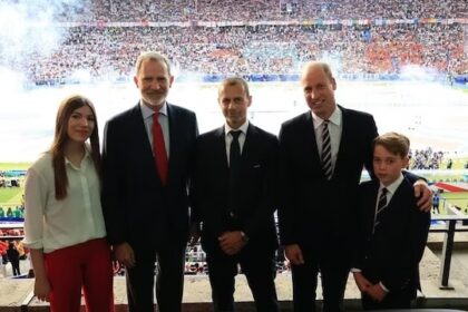 Familia real de España e Inglaterra se reúnen en la final de la Euro 2024