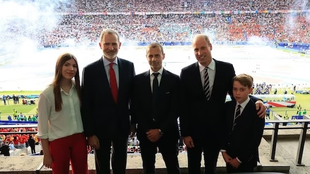 Familia real de España e Inglaterra se reúnen en la final de la Euro 2024