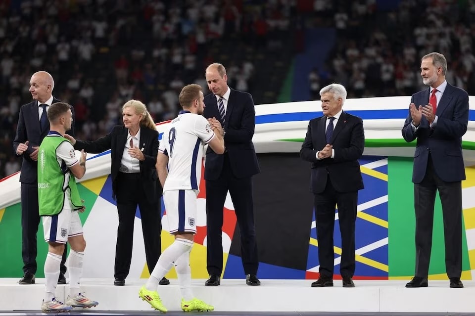 Familia real de España e Inglaterra se reúnen en la final de la Euro 2024