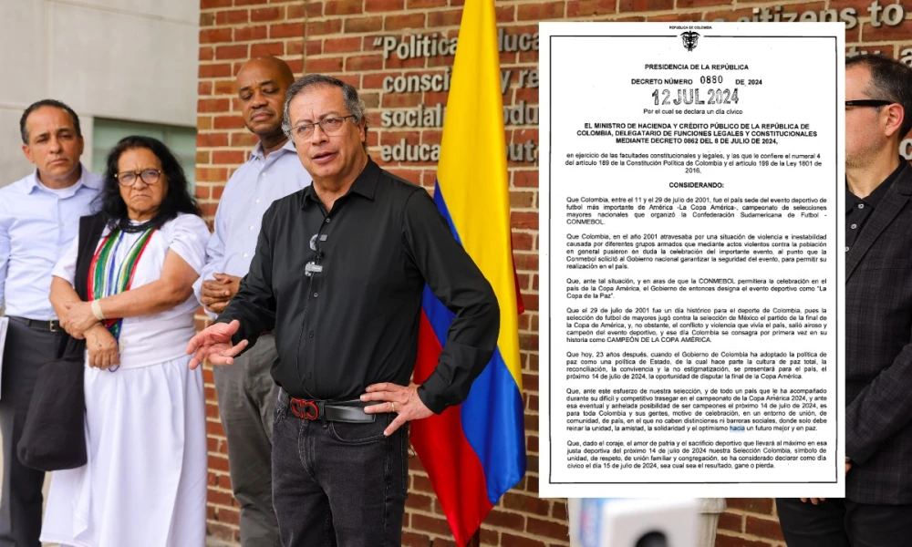 Gobierno de Colombia declara día cívico luego de la final de la Copa América Gobierno de Colombia declara día cívico luego de la final de la Copa América