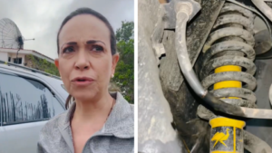 María Corina Machado denunció atentado a su vehículo en Barquisimeto