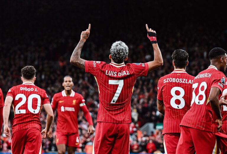 Luis Díaz brilla en el triunfo del Liverpool sobre Brentford