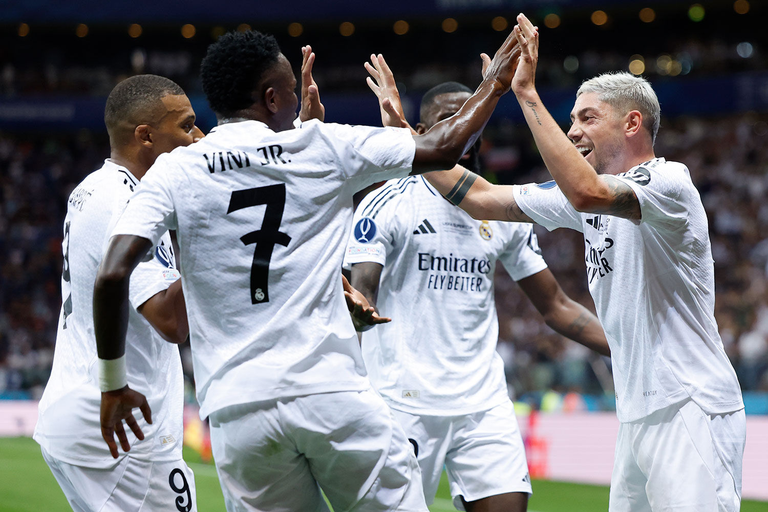 Real Madrid conquista su sexta Supercopa de Europa ante el Atalanta
