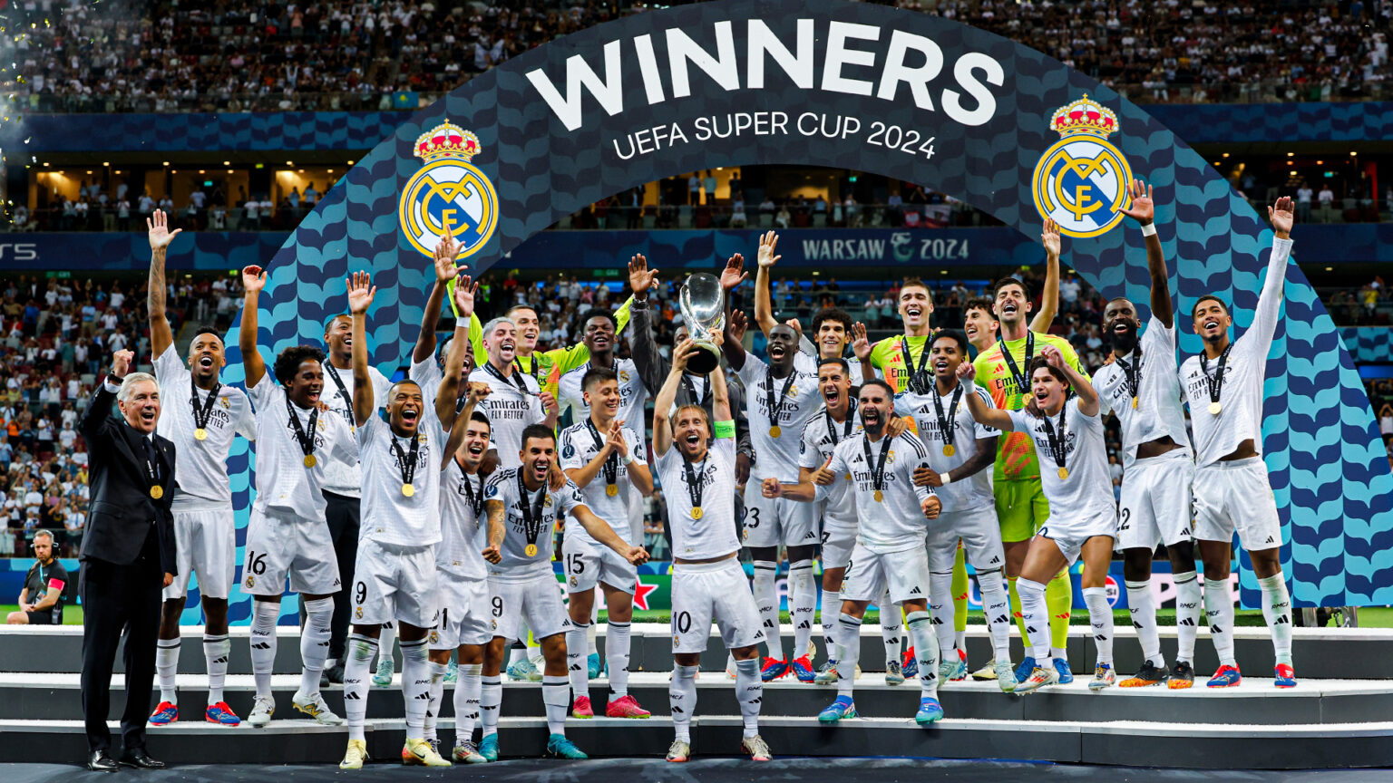 Real Madrid conquista su sexta Supercopa de Europa ante el Atalanta