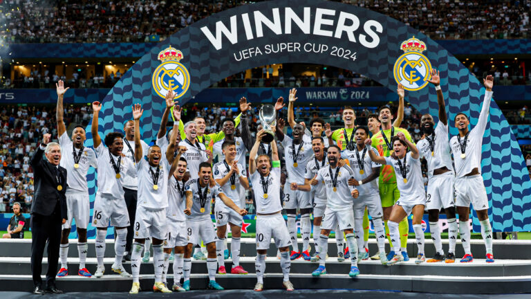 Real Madrid conquista su sexta Supercopa de Europa ante el Atalanta