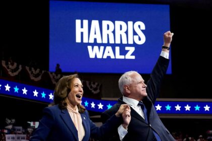 Kamala Harris llegó a Chicago para la Convención Demócrata 2024