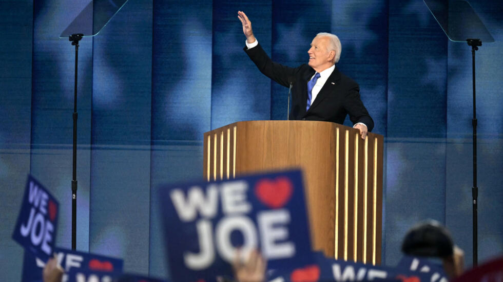 Biden recibe ovación de 5 minutos en la Convención Demócrata antes de pasar el legado a Harris Biden recibe ovación de 5 minutos en la Convención Demócrata antes de pasar el legado a Harris