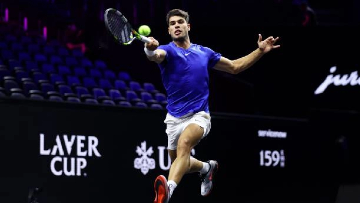 Carlos Alcaraz brilla en la Laver Cup y empata para Europa con una victoria sobre Ben Shelton Carlos Alcaraz brilla en la Laver Cup y empata para Europa con una victoria sobre Ben Shelton