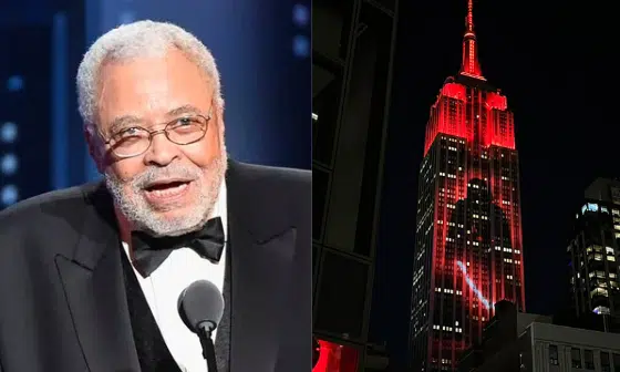 El Empire State Building rinde homenaje a James Earl Jones El Empire State Building rinde homenaje a James Earl Jones