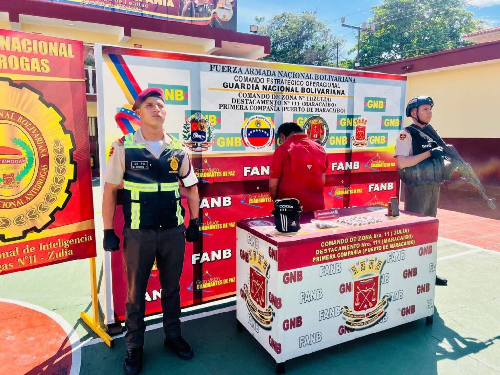 Efectivos de la GNB capturan a tres distribuidores de drogas en San Francisco, Zulia
