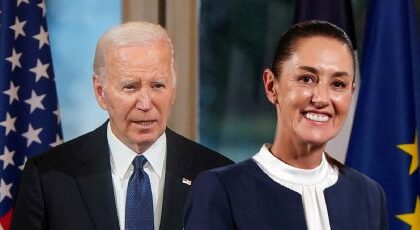 Biden felicita a Sheinbaum tras ser investida como presidenta en México