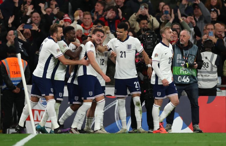 Inglaterra logra un regreso triunfal a la Liga A con una victoria ante Irlanda